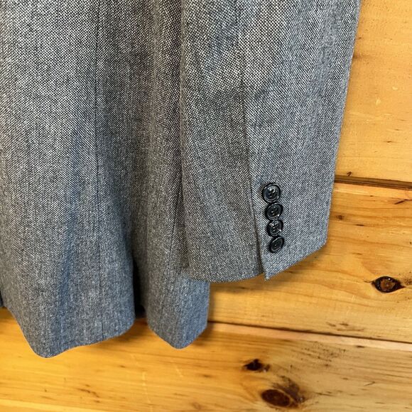 Brooks Brothers  346 Stretch Woman’s Sz 10 Gray Wool 2 Button Blazer - Picture 5 of 5